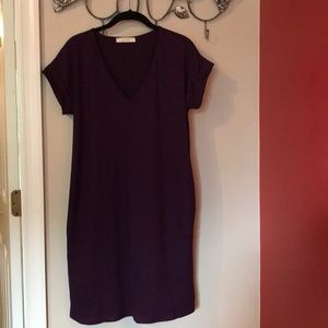 Dark purple/plum t-shirt dress
